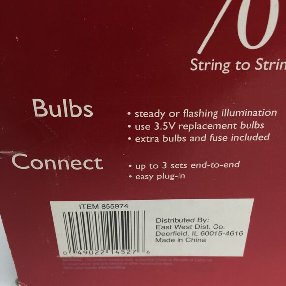 Professional Series 70 Green Christmas Lights Set 23ft Holiday Decoration - Picture 6 of 6